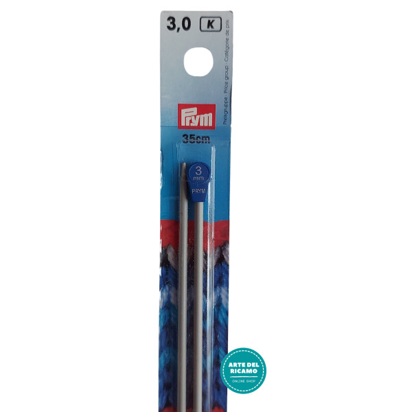 Prym - Knitting Pins in Aluminium  - 35 cm - 3 mm